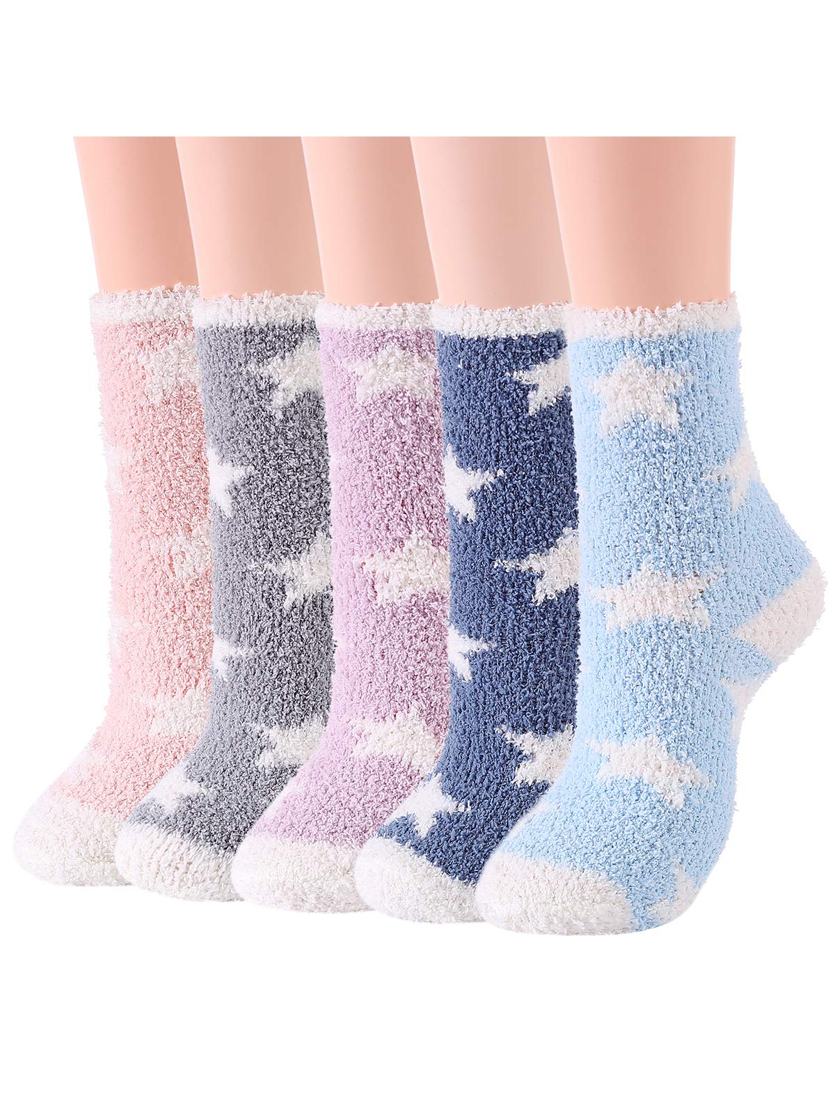 Century StarFuzzy Socks for Women Slipper Fluffy Microfiber Socks Casual Home Winter Warm Sleeping Cozy Crew Sock