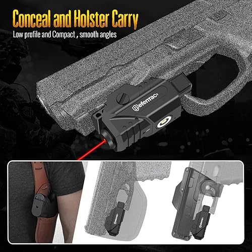Miniatura 5 de Defentac - Visor láser para pistolaarma de mano, haces magnéticos recargables para armas con riel, compatible con Taurus G2C G3 G3C