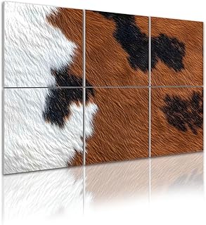 Art Acoustic Panels Cowhide fur texture 6 Pack Decorative Sound Absorbin...