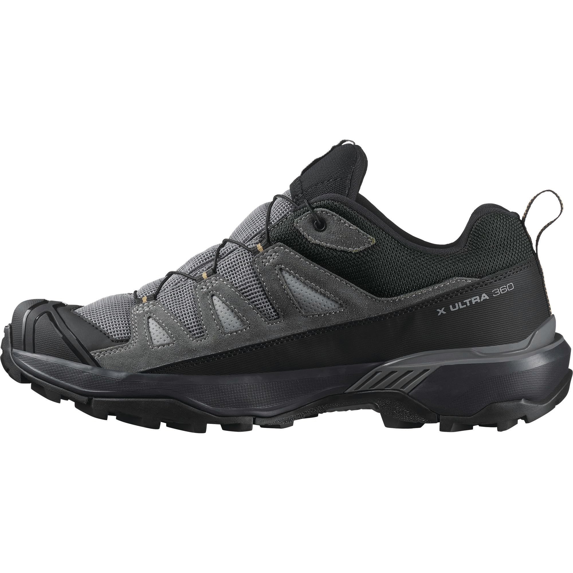 Salomon X Ultra 360 Leder-Gore Tex, wasserdichte Herren-Wanderschuhe mit vollständiger seitlicher Stabilität und Griff für alle Gelände