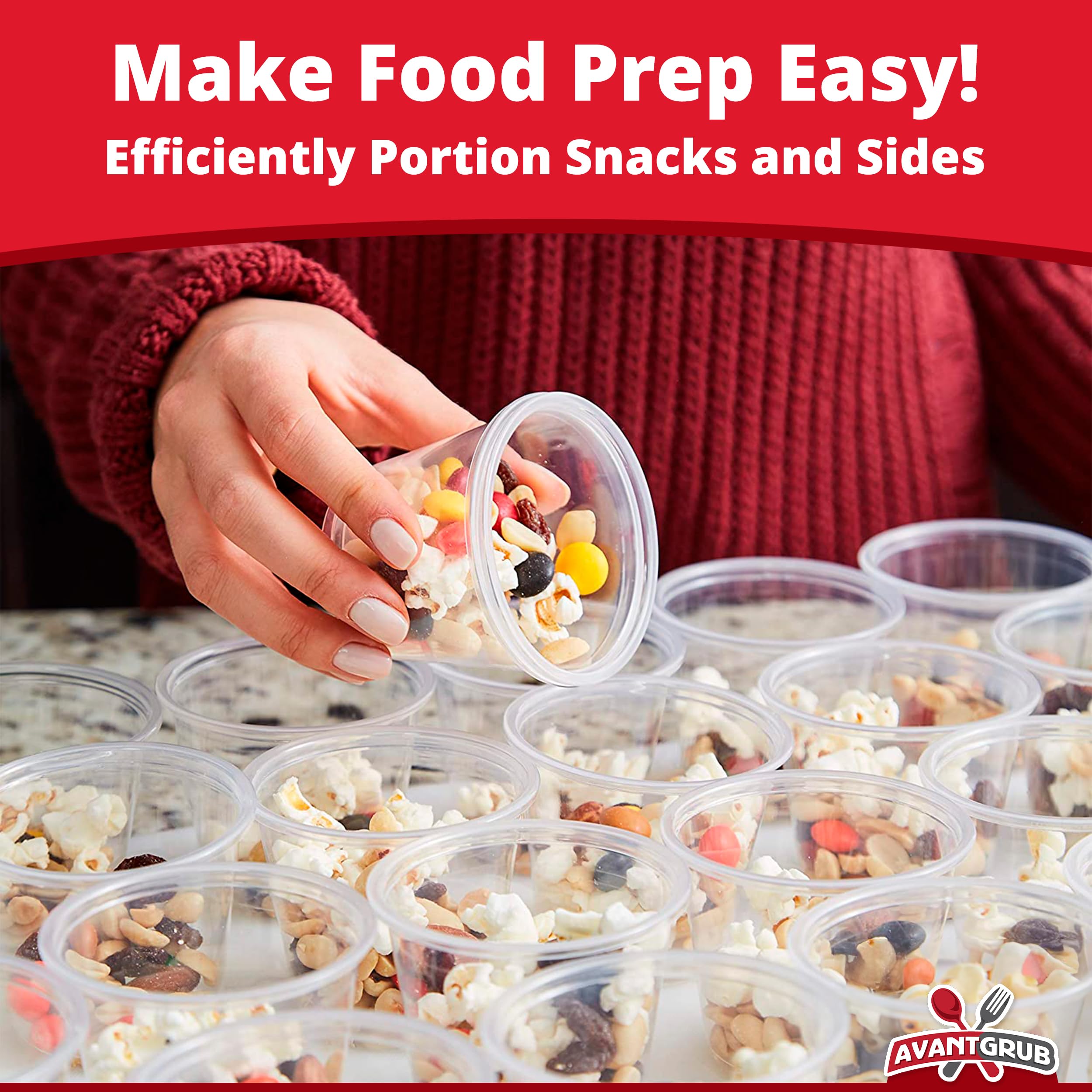 200-Pack 5.5oz Leakproof Souffle Cups With Lids - BPA-Free Portion Containers For Restaurants