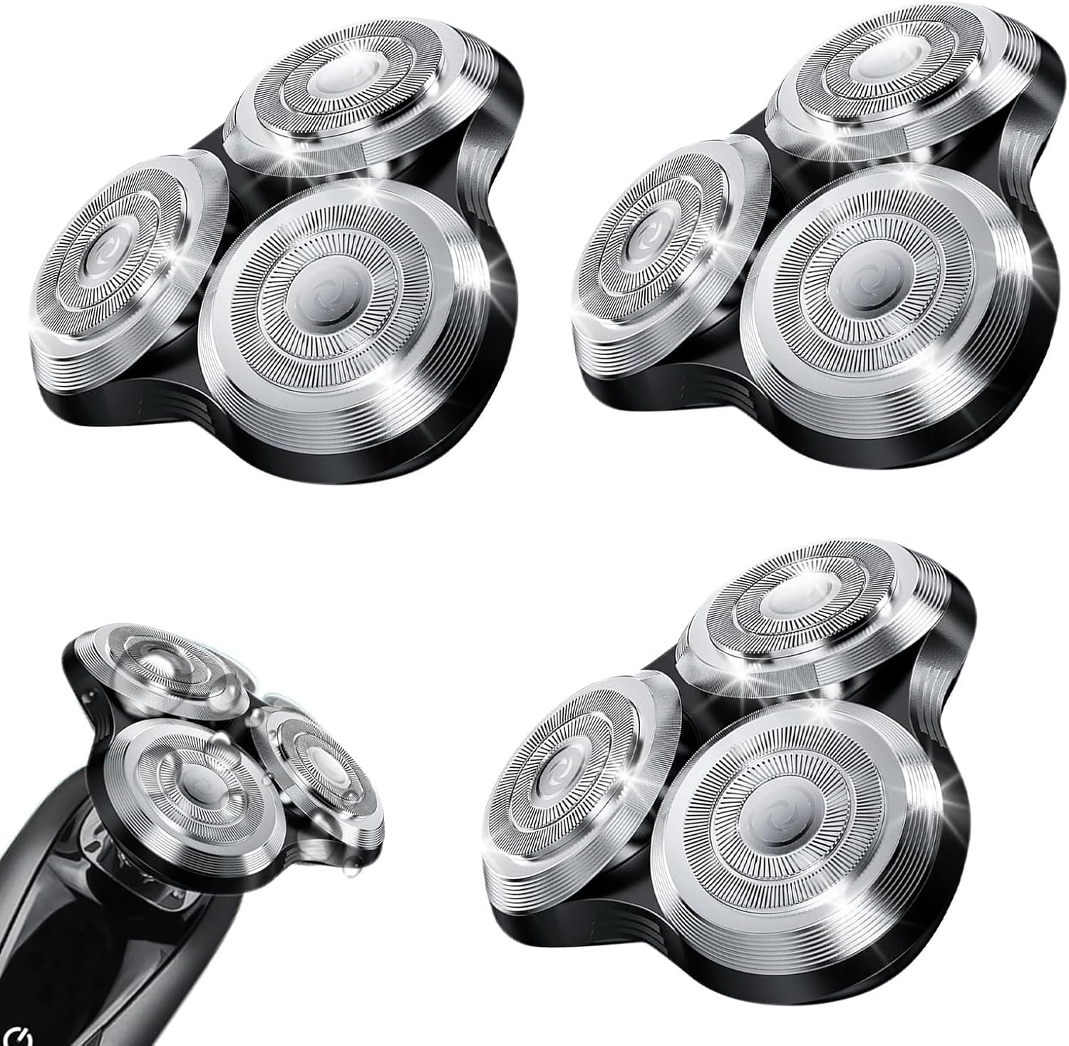 Ersatzrasierköpfe Kompatibel mit Philips Norelco Series 9000 (S9000) Rasierern Ersatzköpfe (SH90-3 stück)
