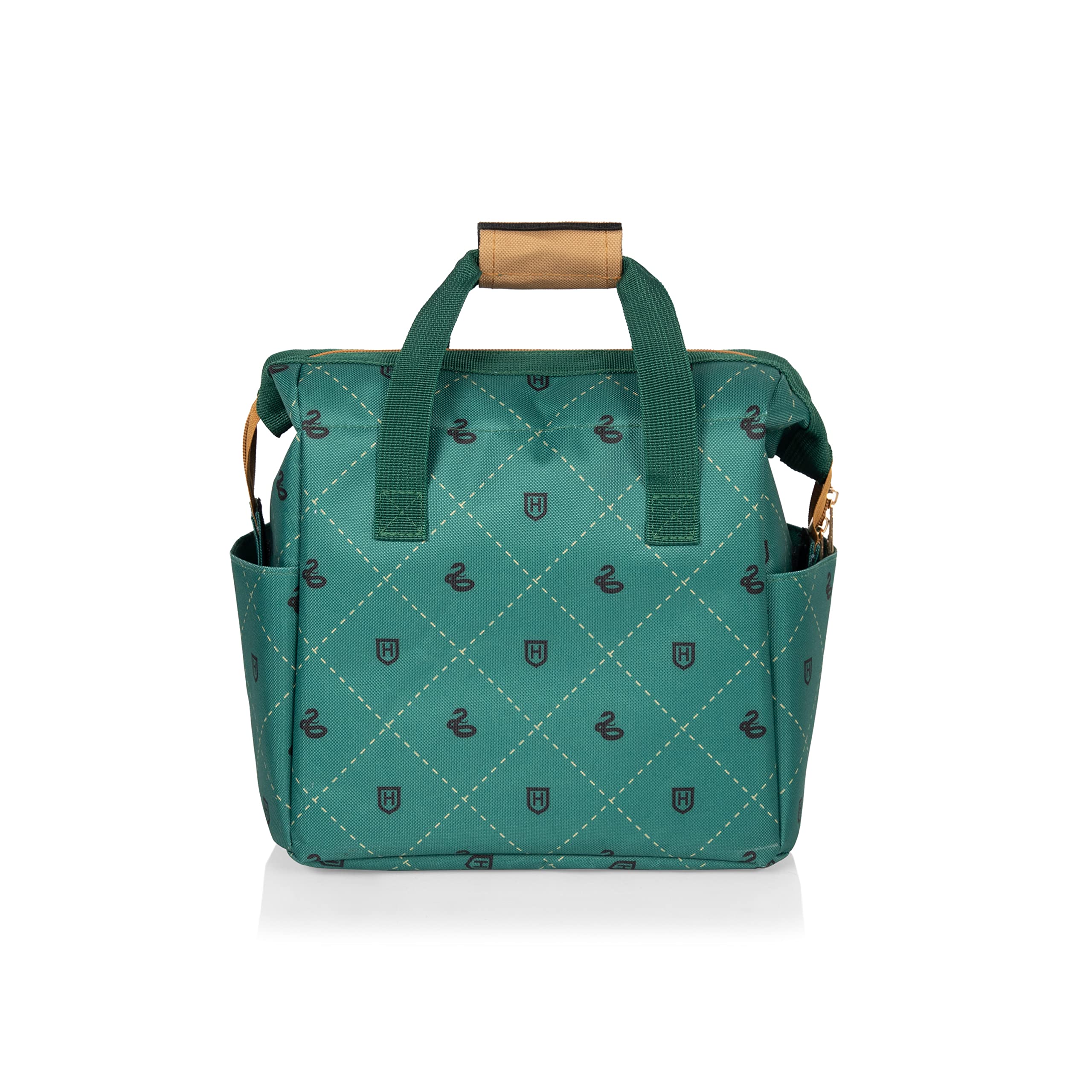 PICNIC TIME Warner Bros On The Go, 510-00-270-024-18, caja térmica suave, bolsa de almuerzo aislada, poliéster, Harry Potter Slytherin-negro con detalles verdes