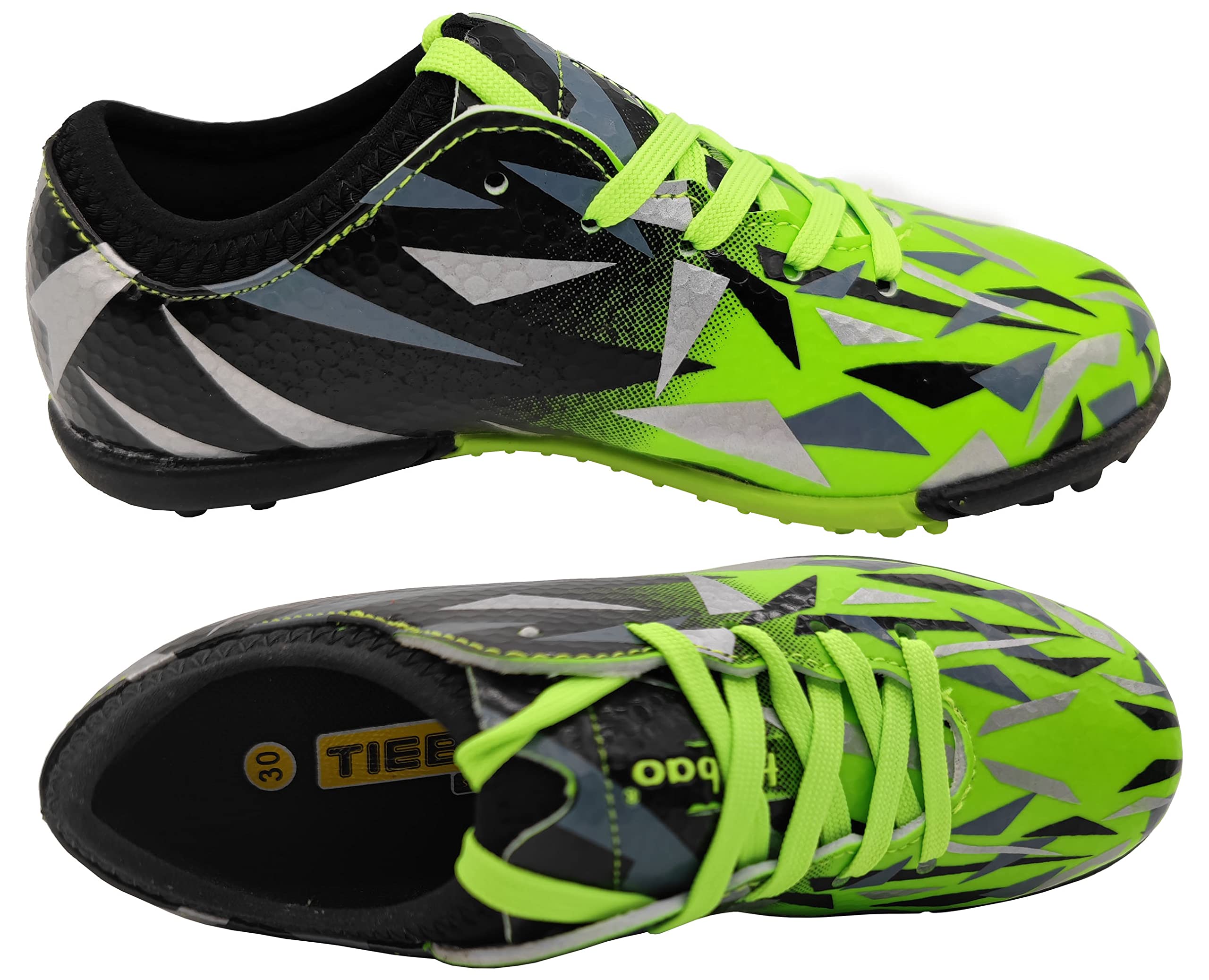 Zapatos de fútbol para niños y niñas, botas de fútbol atléticas para exteriores e interiores (niños pequeños/niños grandes)