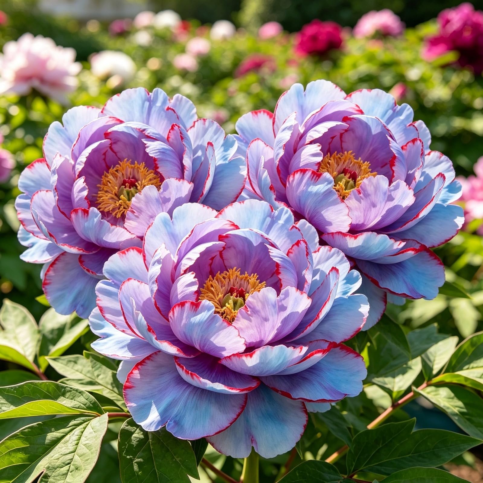 Peonia - Resistenti Perenne, Facile da curare, Decorazione naturale per il giardino, Ideale per giardini all’aperto-4Rizomi-I