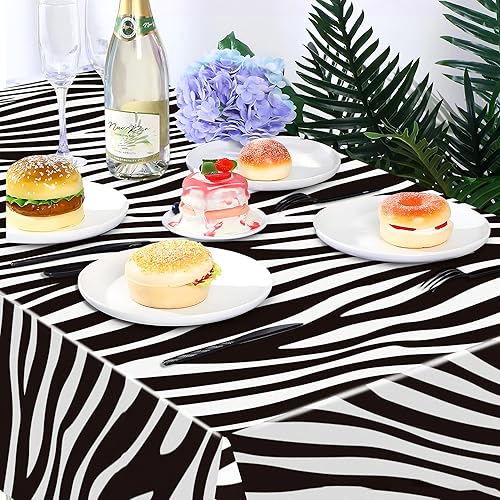 Miniatura 320 de CC HOME 1 pieza de mantel de plástico para fiesta de los 90 de 54 x 87 pulgadas de largo, mantel vintage retro de los 90 de hip hop, tema de 1990