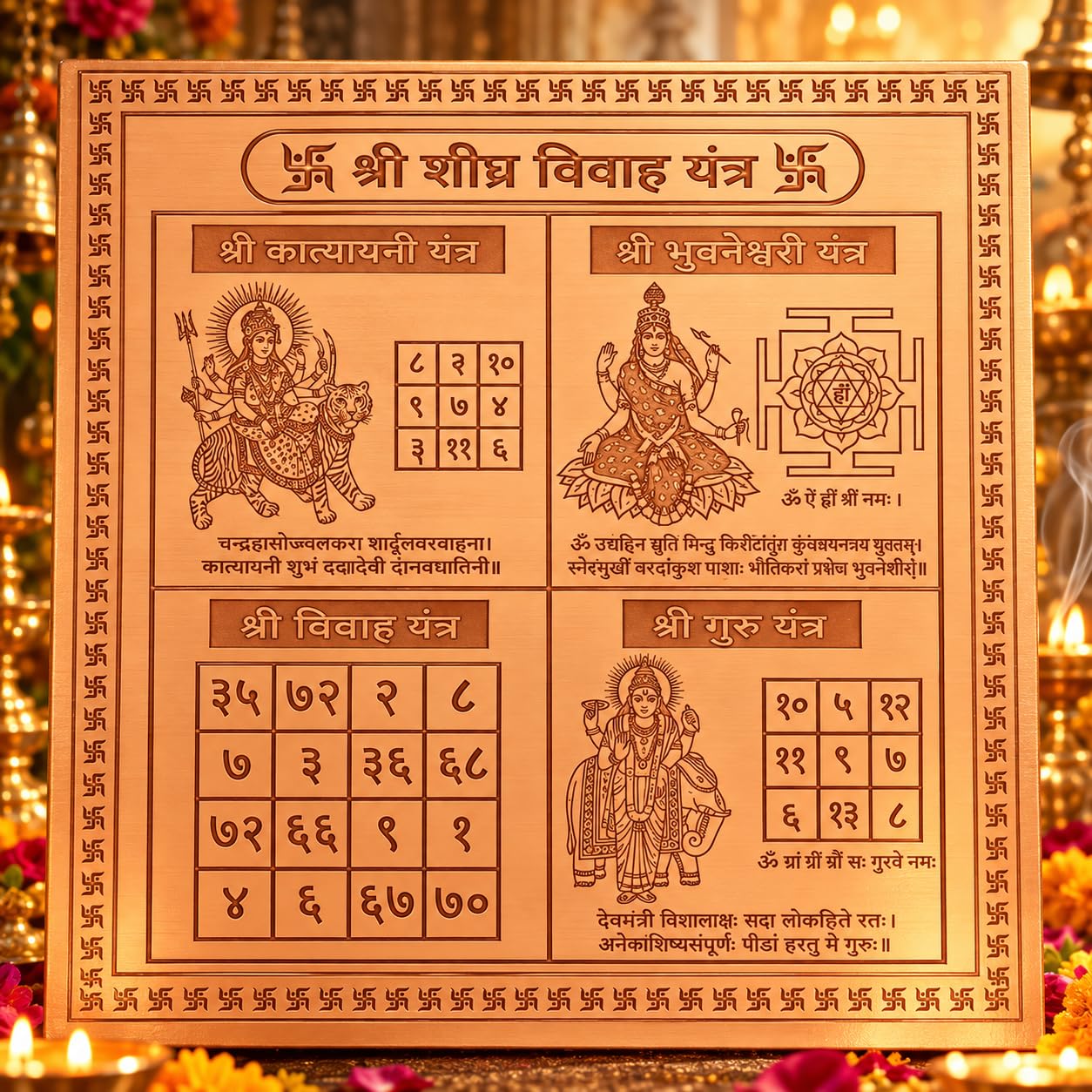 Copper Shiv Yantra - Spiritual Protection & Peace -31
