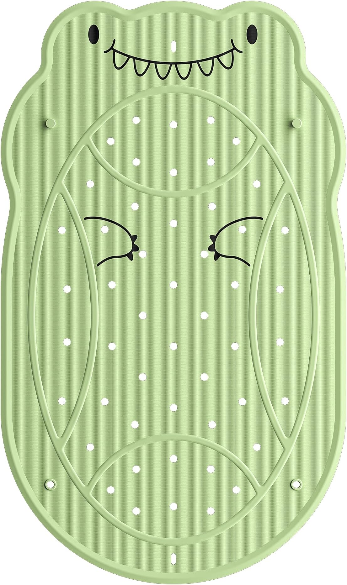 Dinosaur Kids Bathtub Mat - Extra Thick Rubber Shower Mat for Toddlers, 30"x18" Bath Mat with 100+ Suction Cups, Machine Washable Tub Pad for Babies & Children's Bath Time Comfort