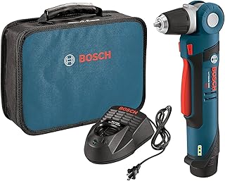 BOSCH PS11-102 12V Max 3/8 In. Right Angle Drill/Driver Kit with 2.0Ah Lithium Ion Battery