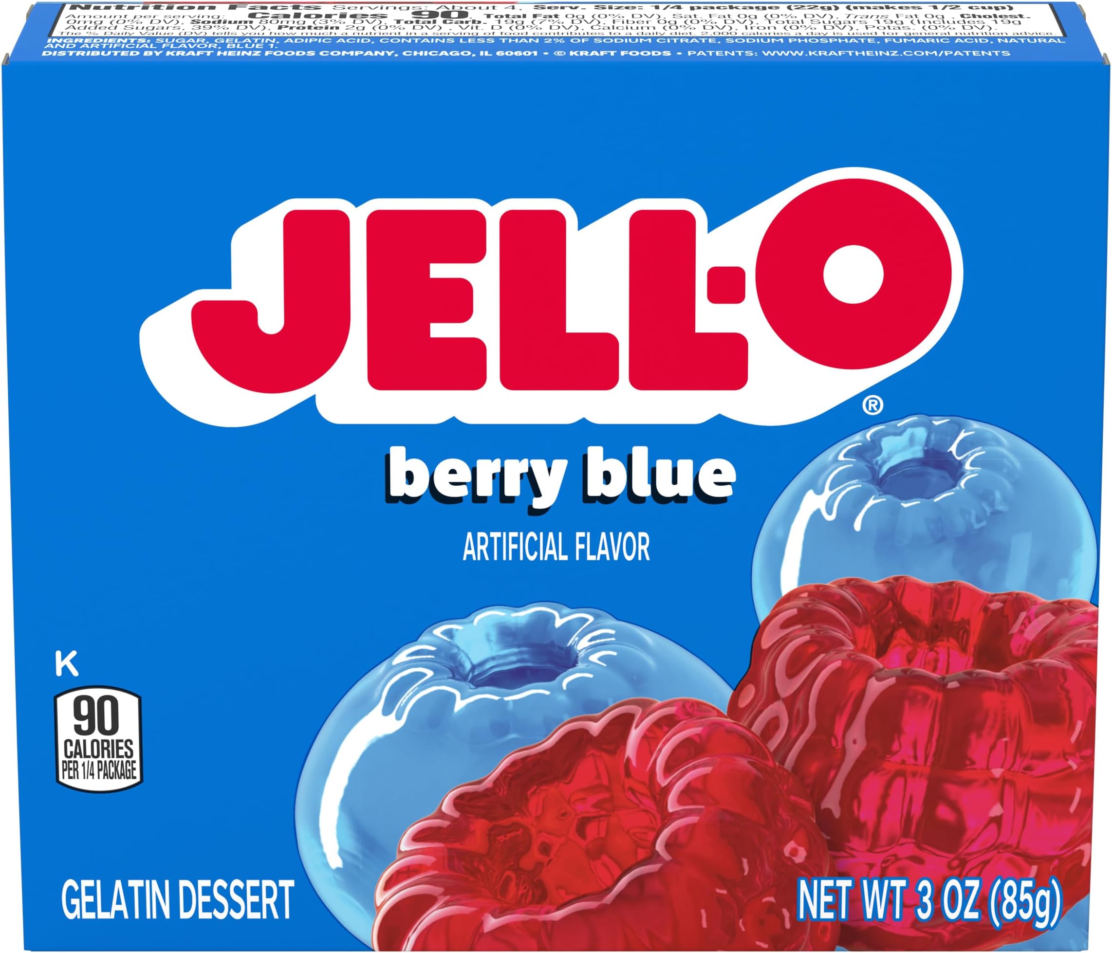 Berry Blue Gelatin - 4 Pack