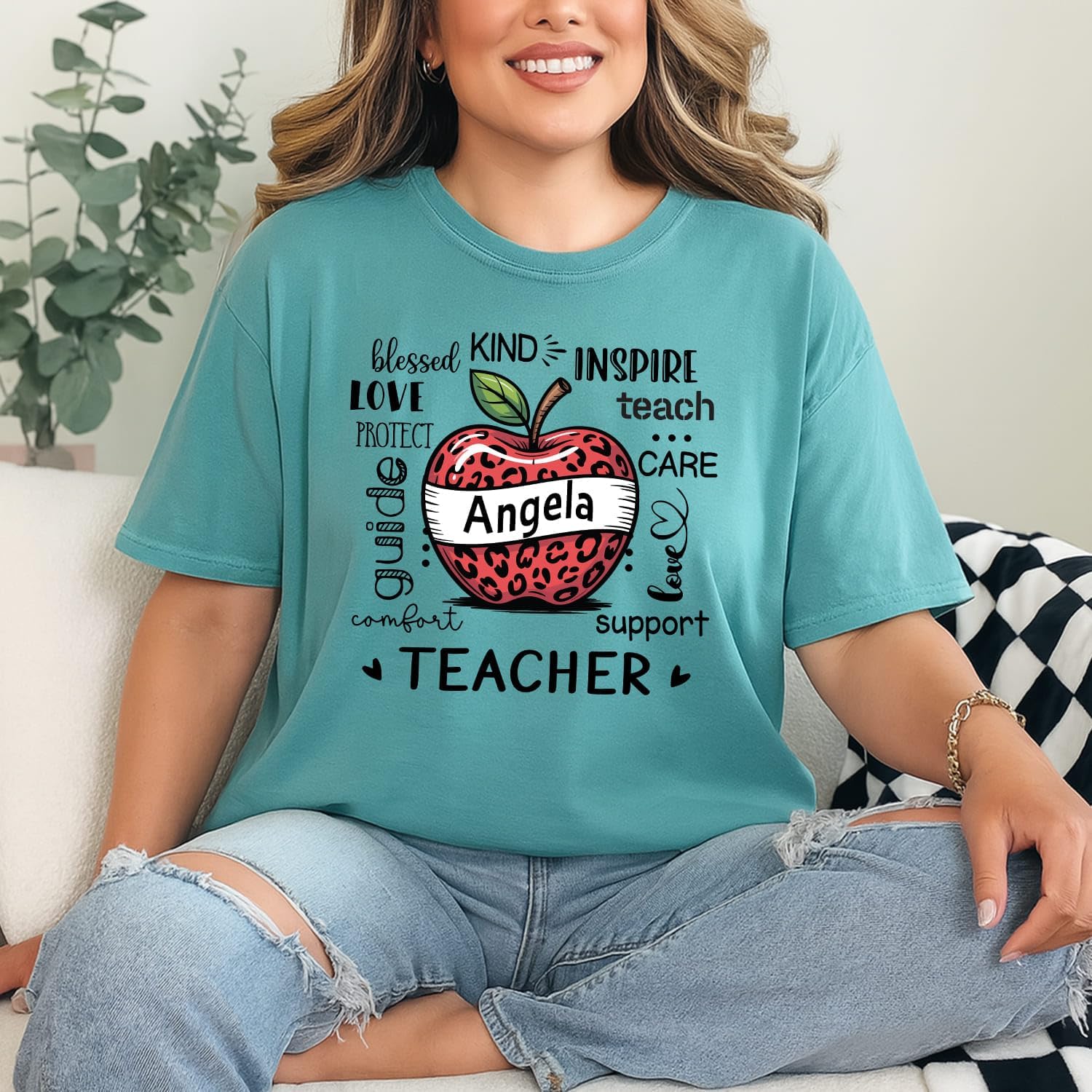 GABITA Custom Teacher Shirt, Teach Name Shirt, Teachers Appreciation Gifts, Back to School Shirts, Gift for Teachers - Image 2