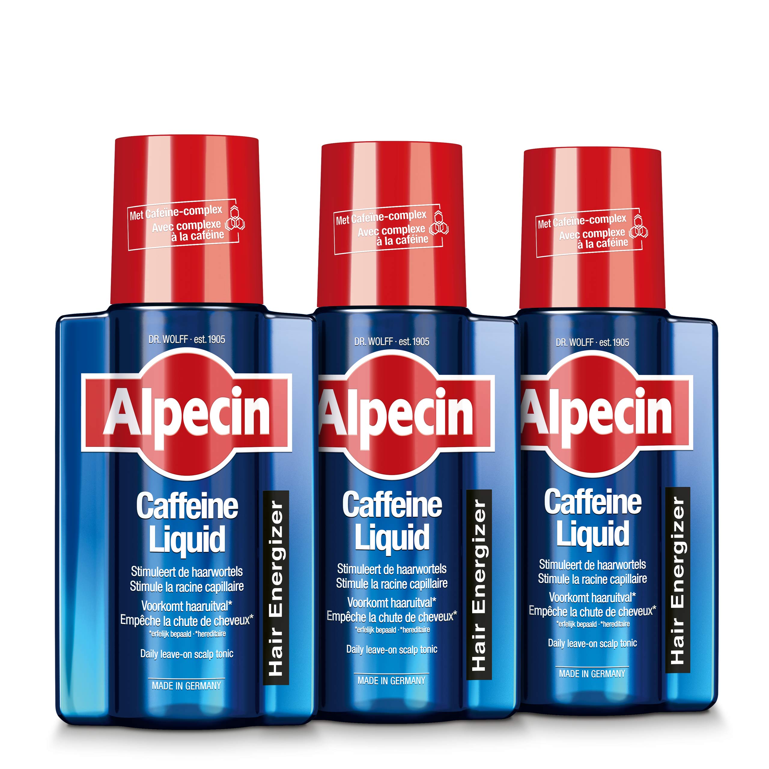 Alpecin Lot de 3 flacons de liquide pour café 200 ml