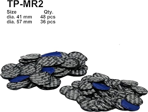 Miniatura 5 de TP-MR2 Kit de parches radiales para neumáticos de 84 piezas, diámetro 1 58" (41 mm) 48 piezas y diámetro 2 14" (57 mm) 36 piezas en una caja