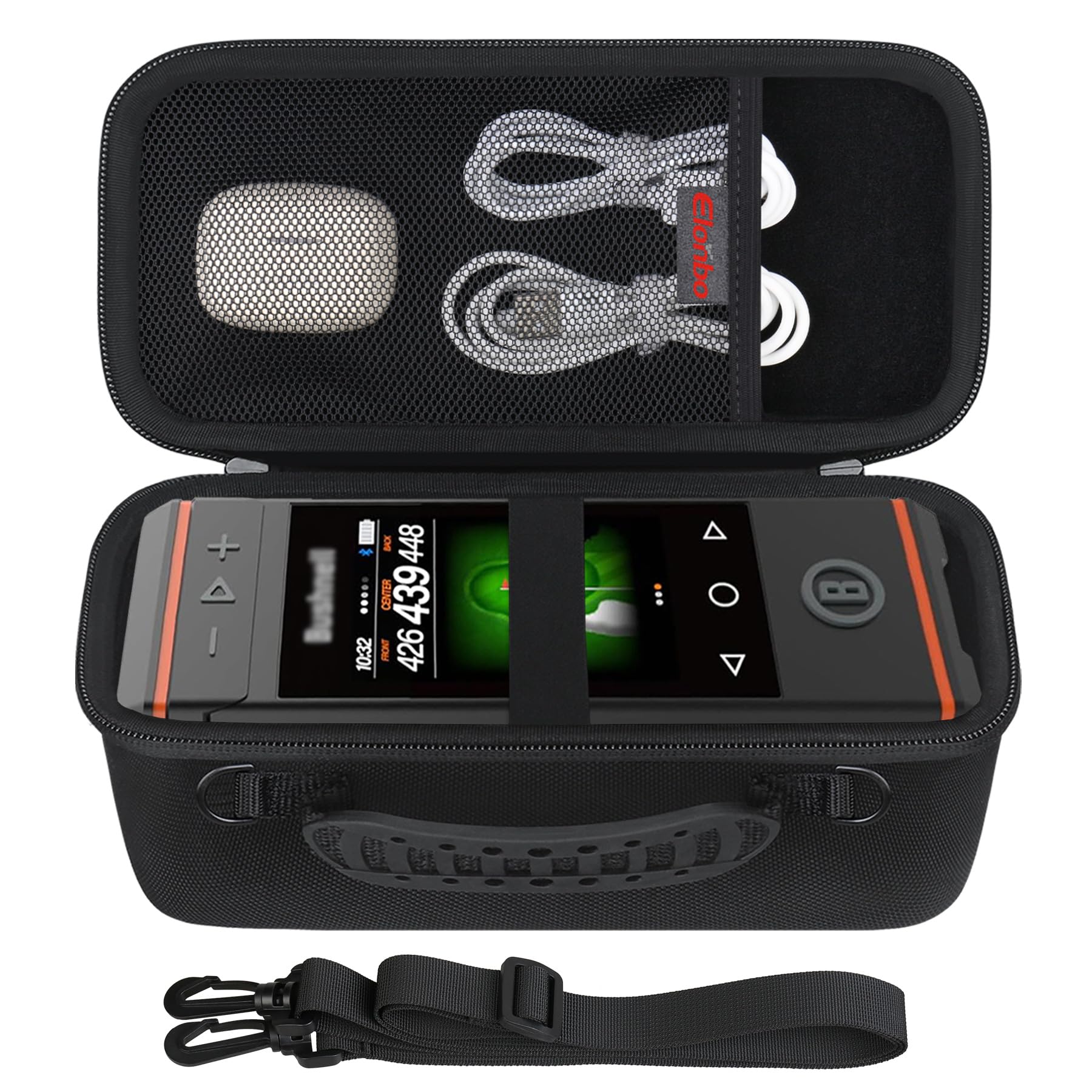 Elonbo Carrying Case ​for Bushnell Golf Wingman HD GPS Speaker, Black+
