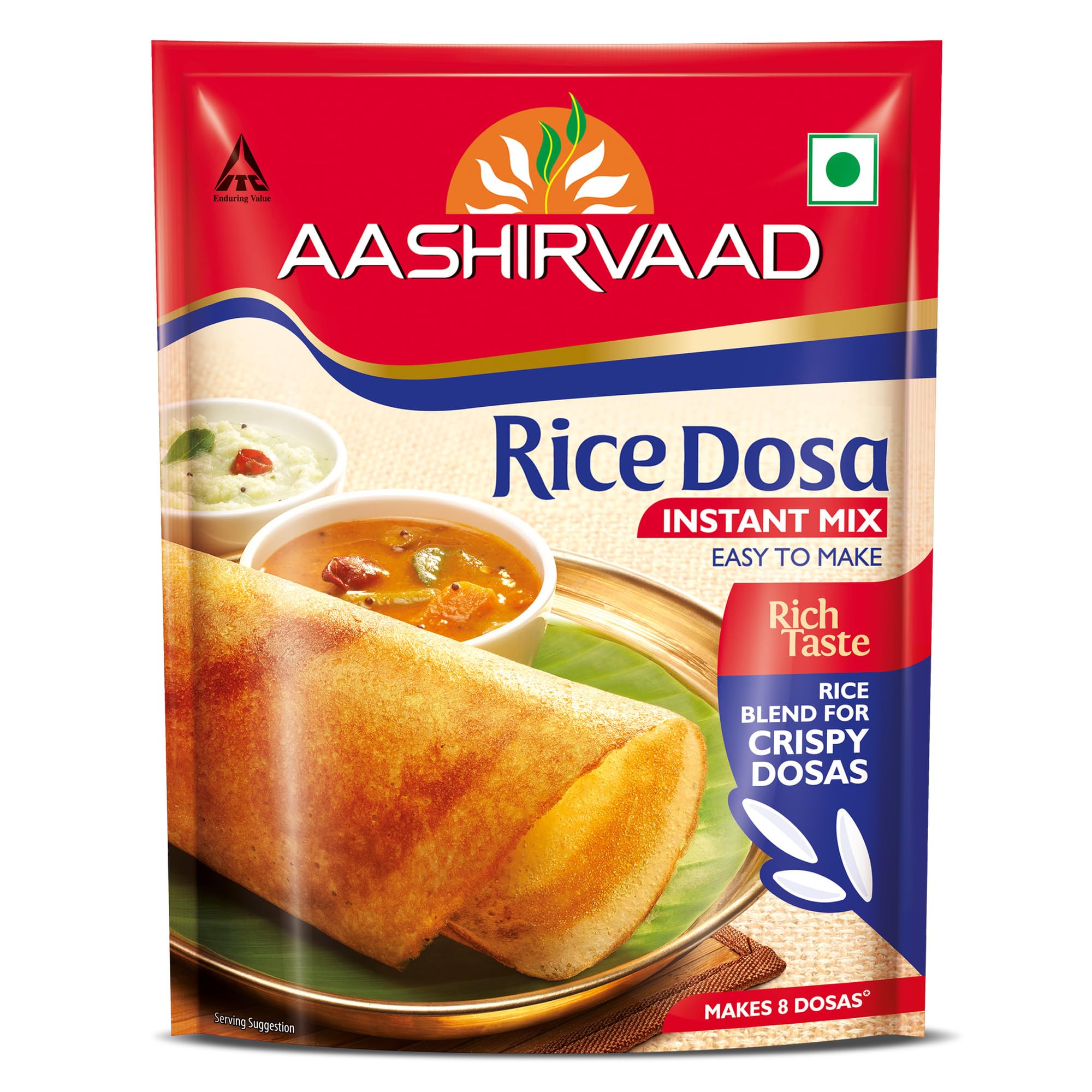 Instant Mix Rice Dosa, 200g Pack, Easy to Make 20 Crispy Rice Dosas in Just 3 Steps
