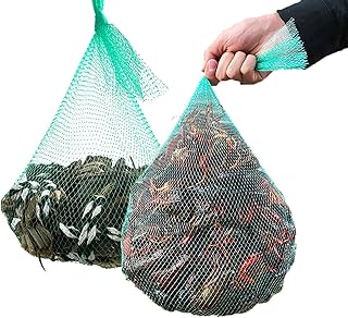 Seafood Boil Bags 100PCS | Mesh Reusable Produce Bags for Fruit Vegetables | Boiling Bags for Crab Shellfish Crawfish
