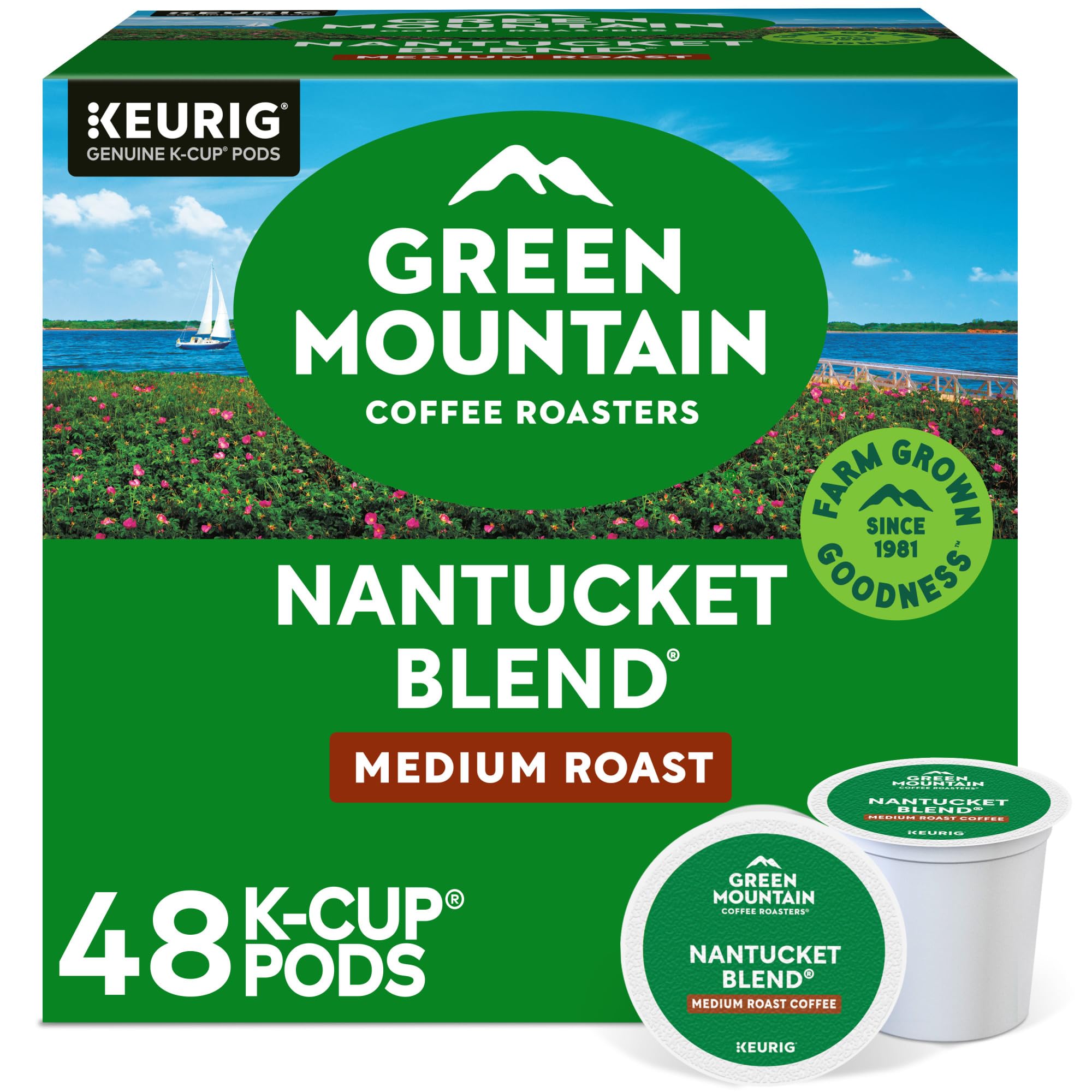 Keurig K-Cup Green Mountain Nantucket Blend 48-Count Keurig K-Cup Green Mountain Nantucket Blend, 48 Pieces