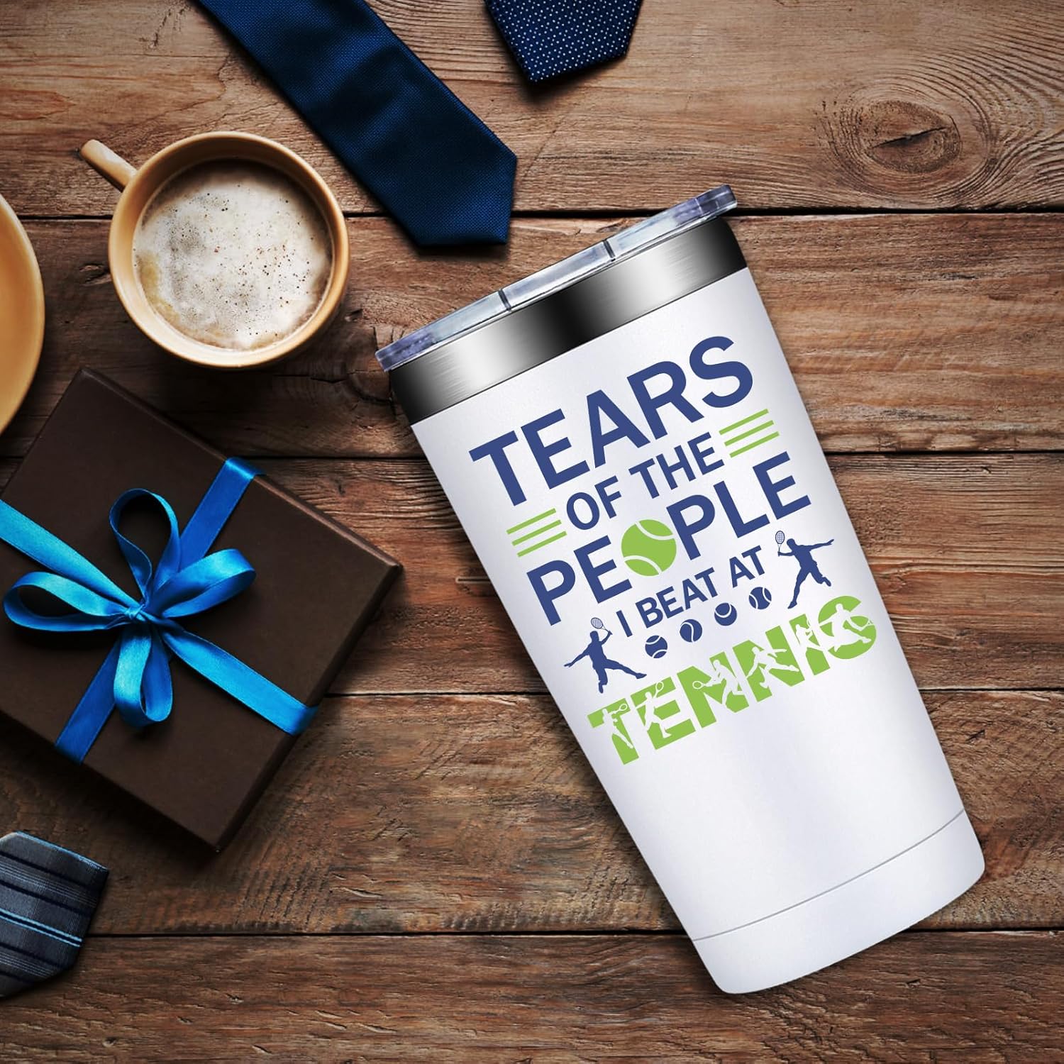 Tennis Gifts for Men Women - Christmas Gifts for Tennis Players - Funny Gift for Tenis Lovers on Birthday - 20oz Tumbler - Image 5