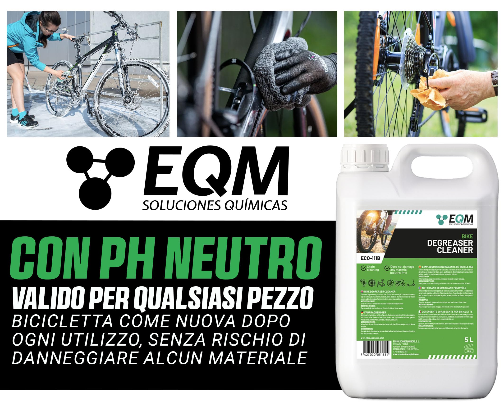 Sgrassatore Neutro per Biciclette 5L ECO-111B