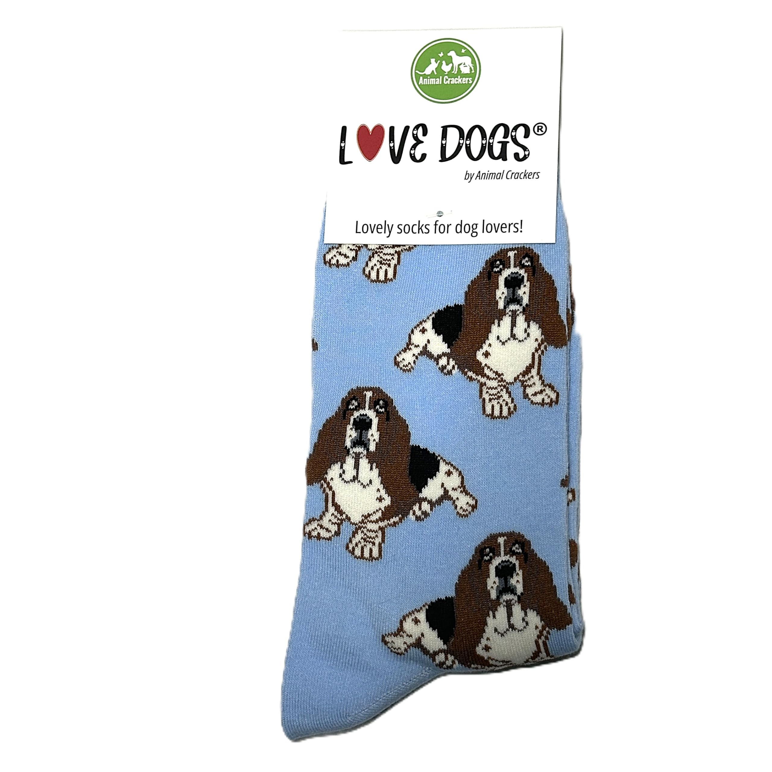Animal Crackers Ladies Socks (Basset Hound)