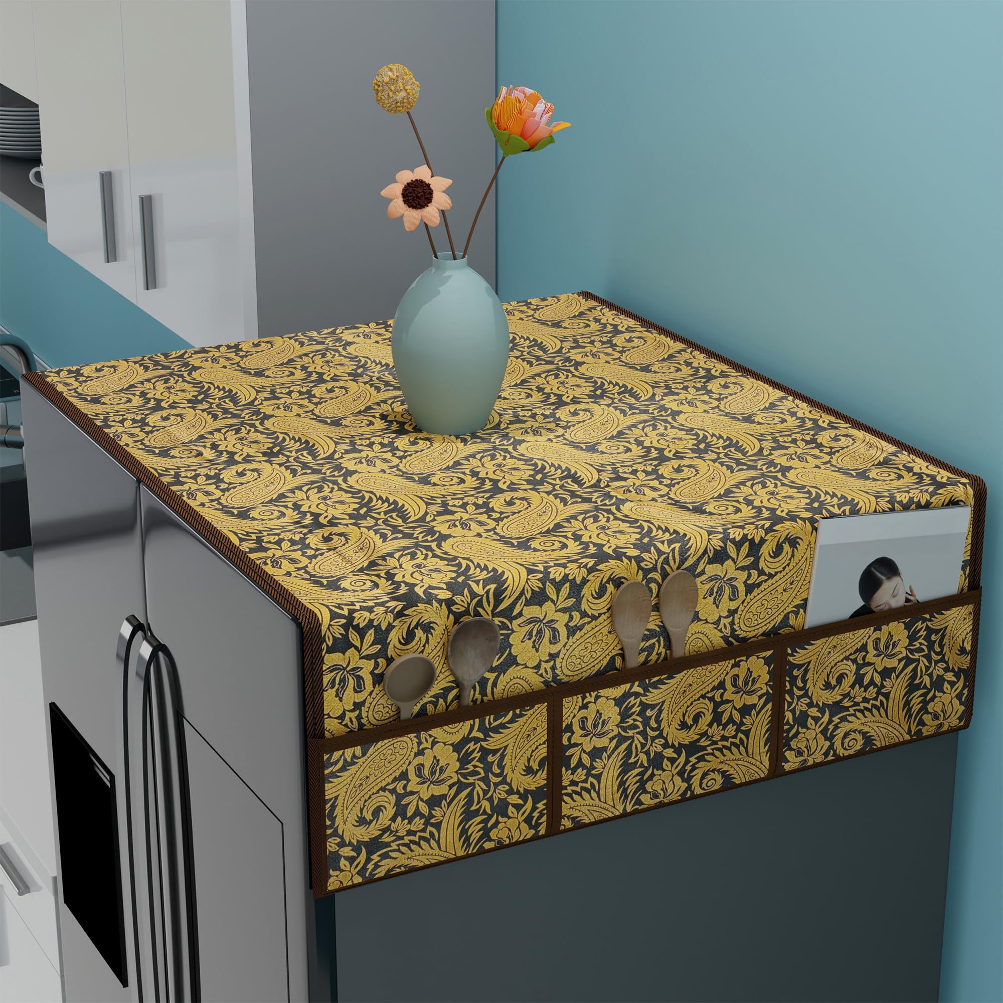 Fridge Top Cover - Protect & Organize with Kuber -15