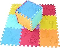 Vista 13 de qqpp Alfombrillas de Espuma EVA de Goma con 18 Piezas Entrelazadas tipo Rompecabezas - Alfombra de Juego para Bebé para Jugar Alfombrilla de Blanco