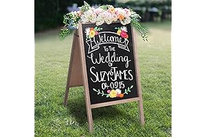 Rose Home Fashion Chalkboard: Enchant Your Wedding Day with Rustic Elegance