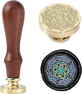 Magic Wax Seal Stamp, Occult Symbol Witchcraft Seal with Ritual Circle, Mystical Wax Stamp for Spells, Pagan Journaling, Witchy Gifts