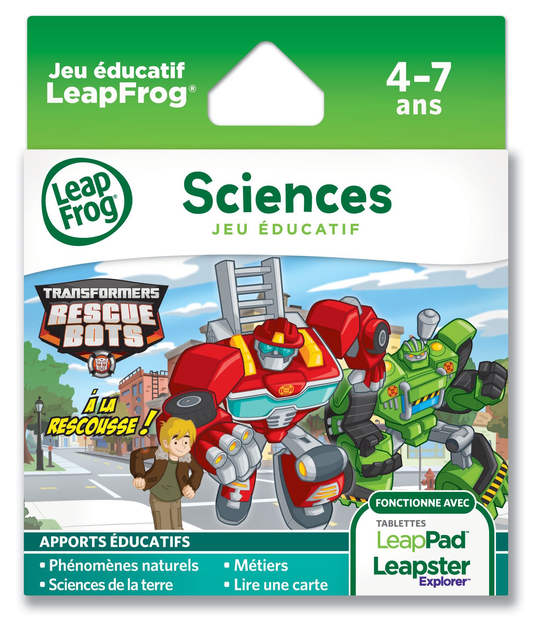 LeapFrog Jeu Electronique Transformers Rescue Bots Leappad Leapster