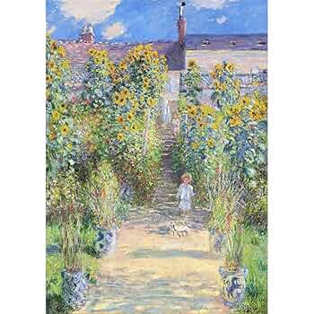 額装済/ヴェトゥイユの画家の庭園/クロード モネ/ポスター/インテリア/アート 額装済/ヴェトゥイユの画家の庭園 1880（クロード モネ