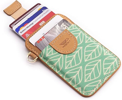 Miniatura 3 de POCKT Cartera delgada con tarjetero para hombres y mujeres, cartera minimalista con bolsillo frontal, soporte elástico para tarjetas de crédito, de