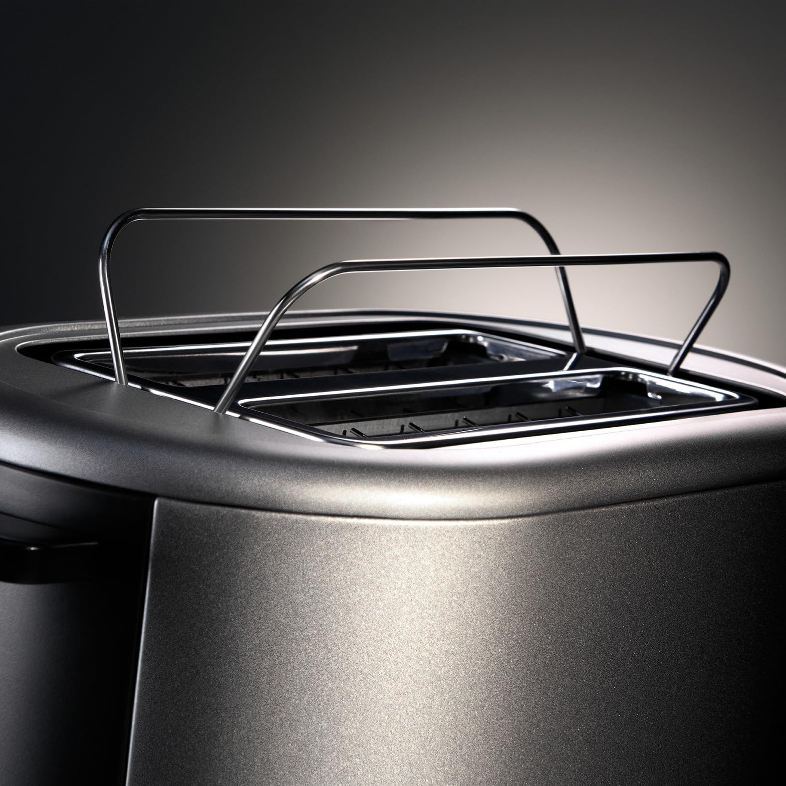 WMF Lono Silk Tostapane a 2 fette in acciaio inox, doppia fessura con inserto per panini XXL, effetto anti-impronte, funzione LED, 2 fette, scomparto per briciole, 7 livelli di doratura, 900 Watt