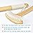 NURENDER 22 Oversized Back Scratcher, Bamboo Body Scratcher for Men and Women, Curved Backscratcher with Long Handle and Wide Nylon Brush Head for Itching Relief, Great for Elders, Pregnant Women