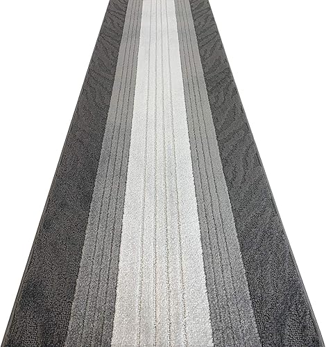 Miniatura 4 de Alfombra para pasillo de entrada, cocina, escalera, longitud personalizada, con parte trasera de goma de látex antideslizante, 26.8 in de ancho x