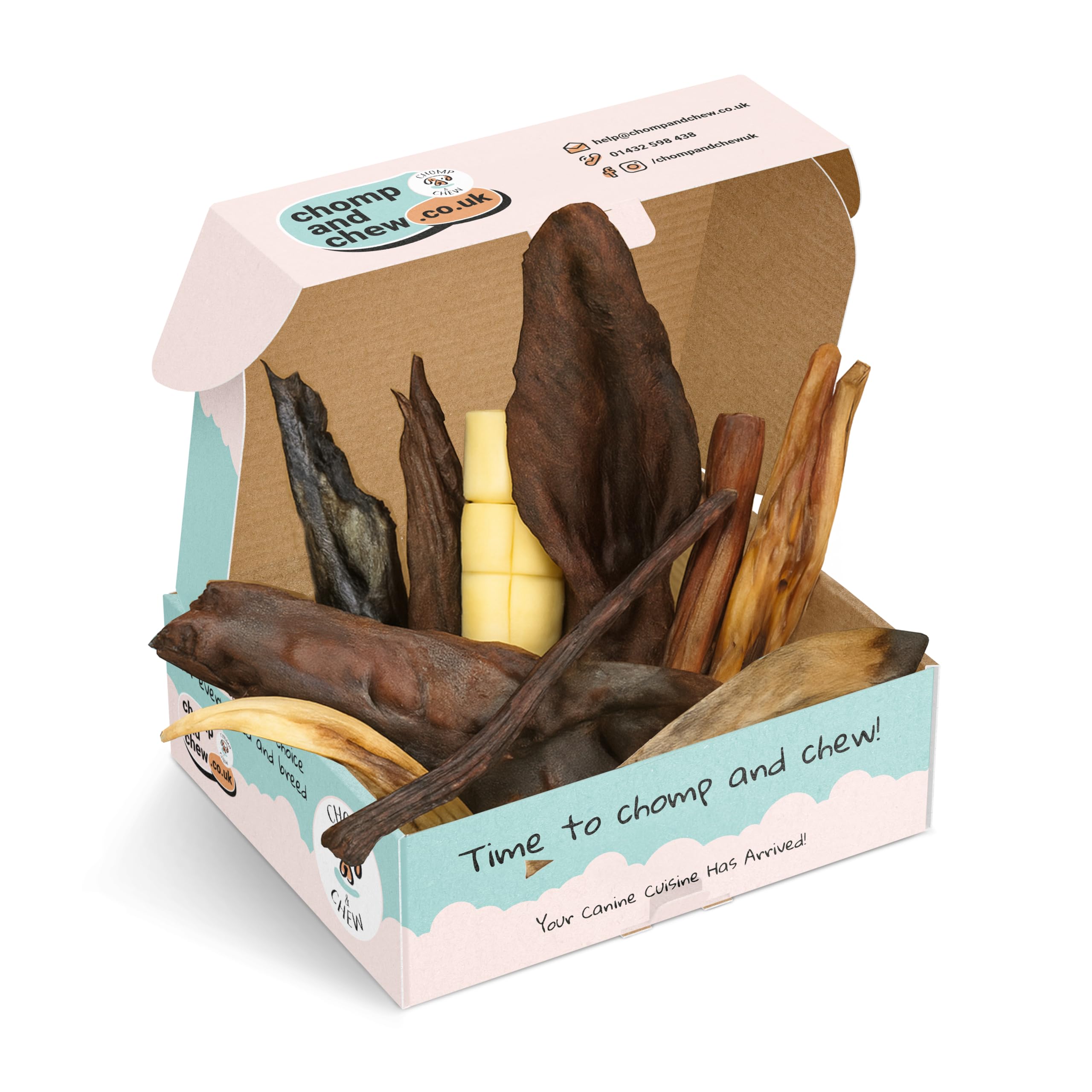 MIGHTY CHOMPER BOX | 100% Natural Dog Chews | Long-Lasting Chews for Powerful Chewers | Ideal for Large & Giant Breed Dogs | Dental Chews for Dogs