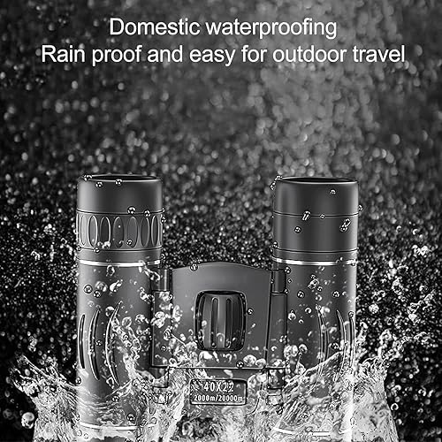 Miniatura 6 de Potentes prismáticos HD 40x22 con revestimiento multicapa y lente objetivo de gran apertura. Diseño plegable mini, ligero, cómodo, agarre