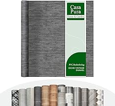 casa pura Vinyl Flooring by the Metre Wood Look Tile Look Stone Look PVC Flooring Vinyl Coating for Kitchen, Bathroom and Living Room (Vancouver 5, 100 x 500 cm)