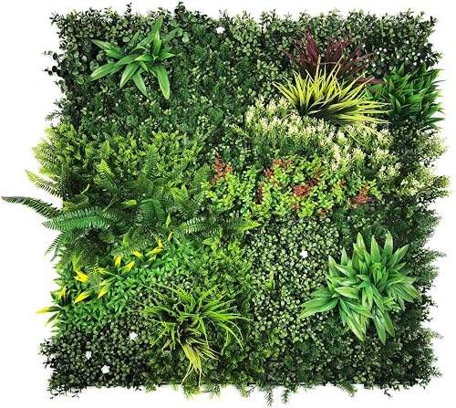 BONERVA | Jardín Vertical Jamaica | Pieza 100x100cm (1m²) | Planta Artificial Decorativa para Hogar, Oficina, Hotel, Restaurante | MAL1215