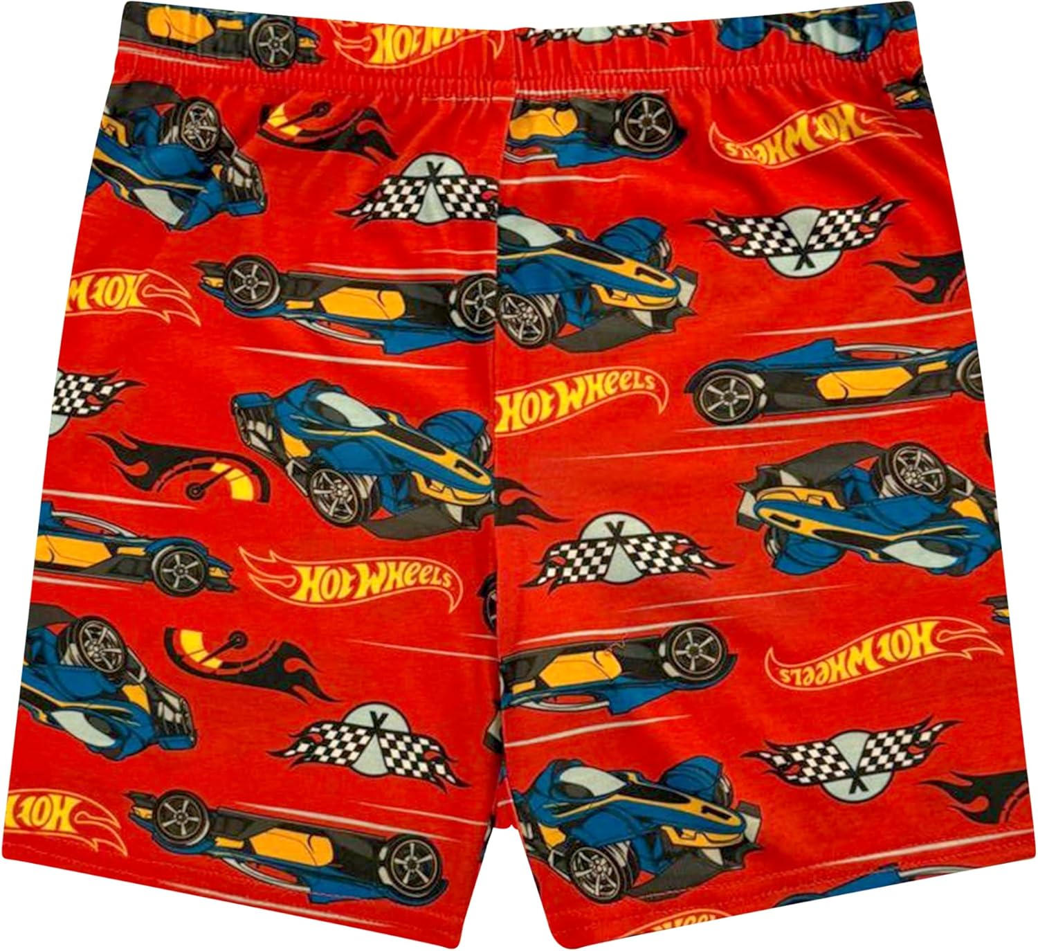 Hot Wheels Boy's Pajama Set - 2 Piece Boys Flannel Coat Style Short Matching PJs, Kids Button Down Pajamas - Official Product - Image 4