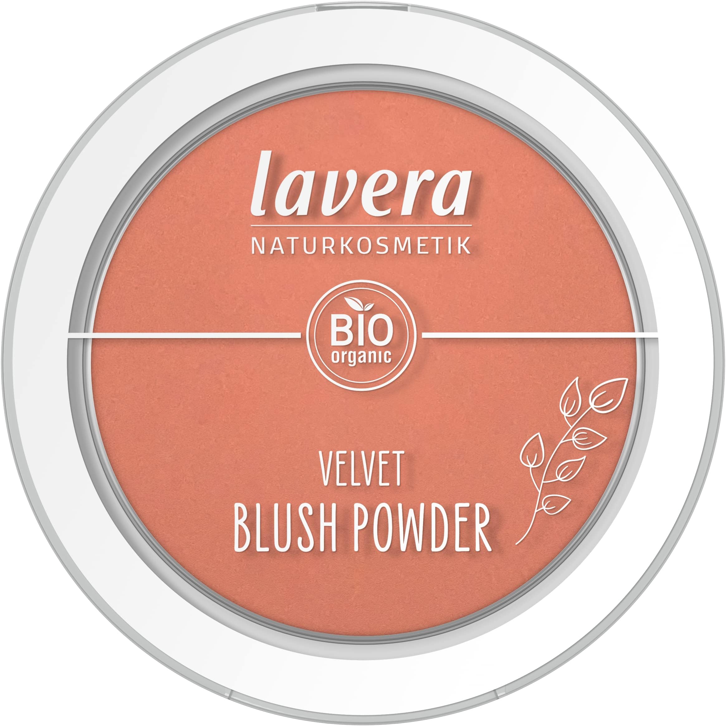 laveraVelvet Blush Powder -Rosy Peach 01- apricot - organic almond oil & vitamin E - matte - velvety texture (1 x 5g)