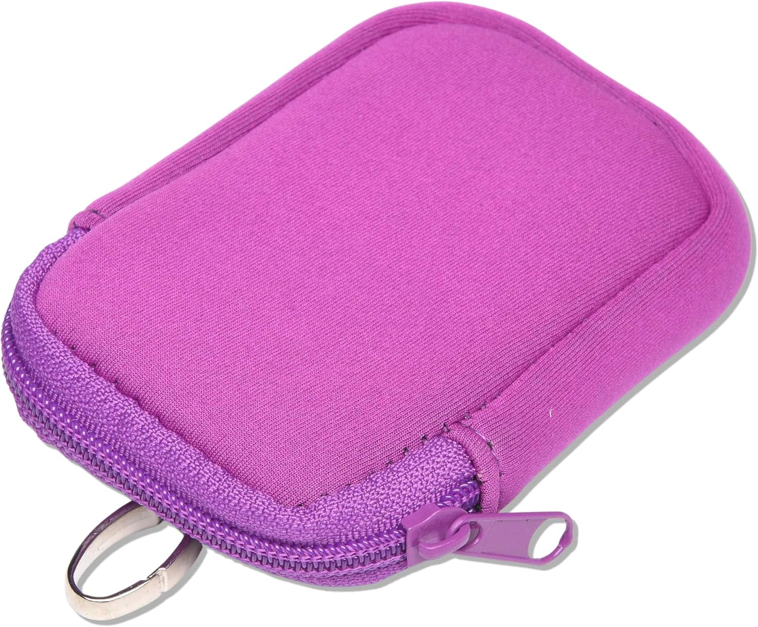Neoprene Zippered Pouch with Clip Hook, Compatible with Touchland Hand Sanitizer Spray (Purple Rain) - Image 2