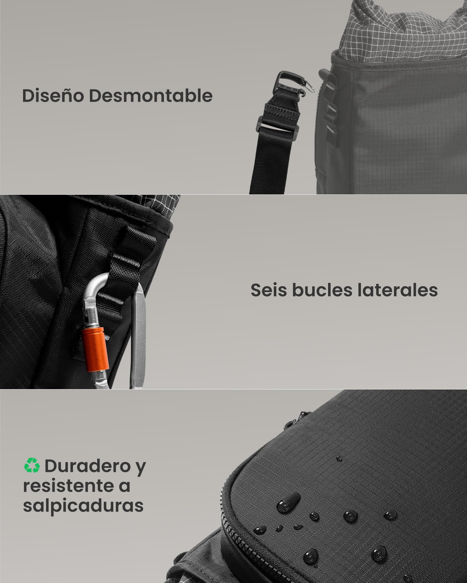 tomtoc Bandolera para Funda Slim de Consola de Juego Portátil, Bolsa Cruzada de Viaje para Steam Deck, ROG Xbox Ally X, Switch 2, PS Portal, Bolsa Roll-Top para Cable de Carga y Accesorios