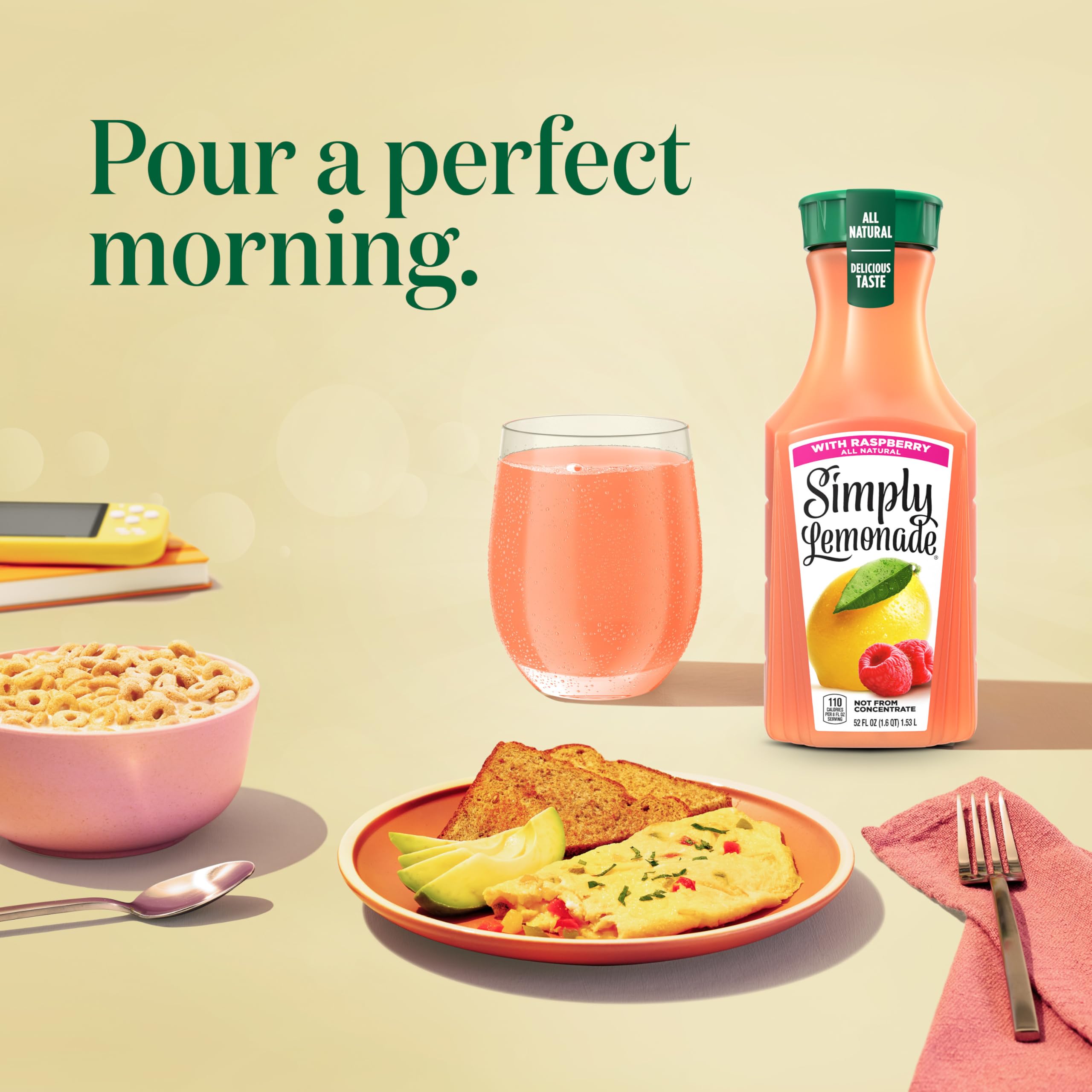 Simply Lemonade with Raspberry All Natural, 52 Fl Oz Bottle - 3