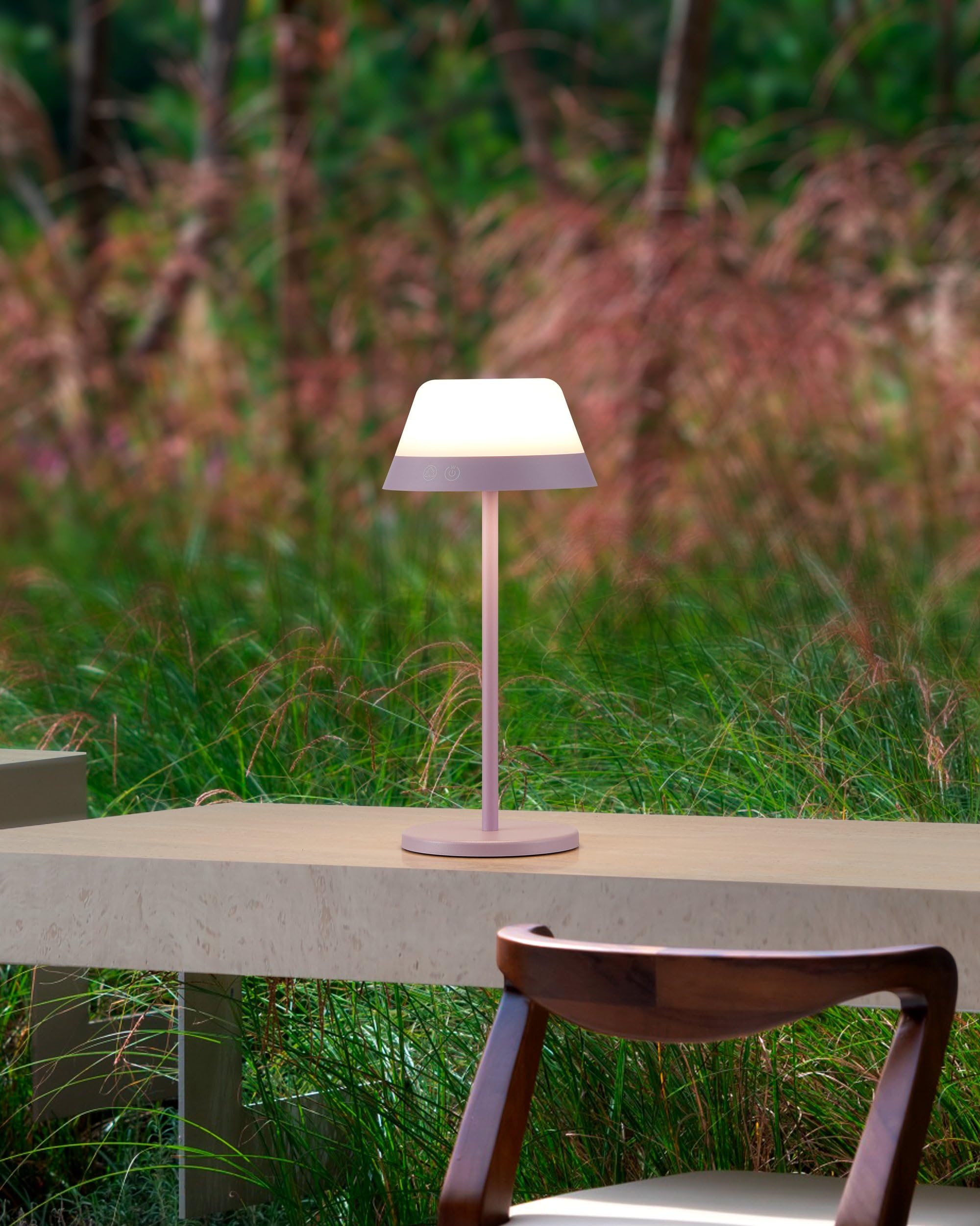 EGLO LED Tischlampe außen Meggiano, Campinglampe dimmbar