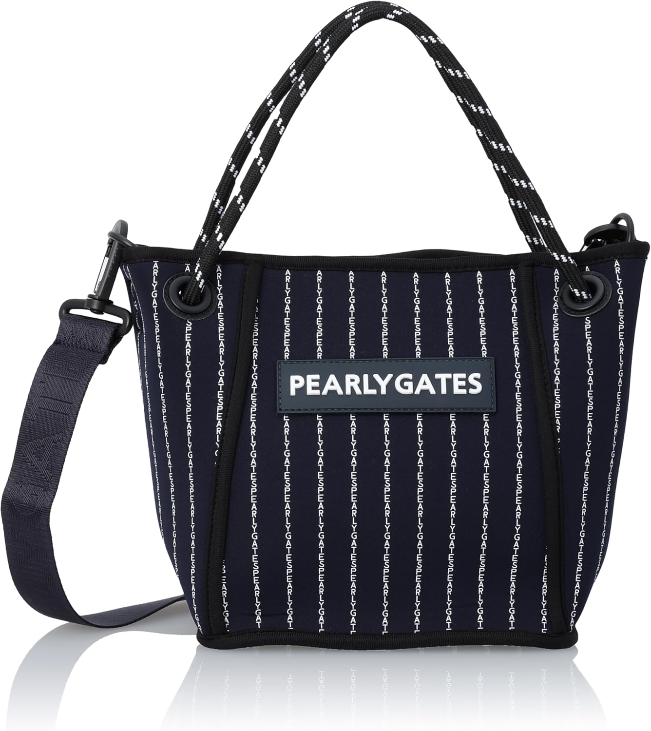 【ゴルフスタイルを格上げ】洗練されたデザインと機能性を兼ね備えたロゴピンストライプ柄カートバッグで差をつける！