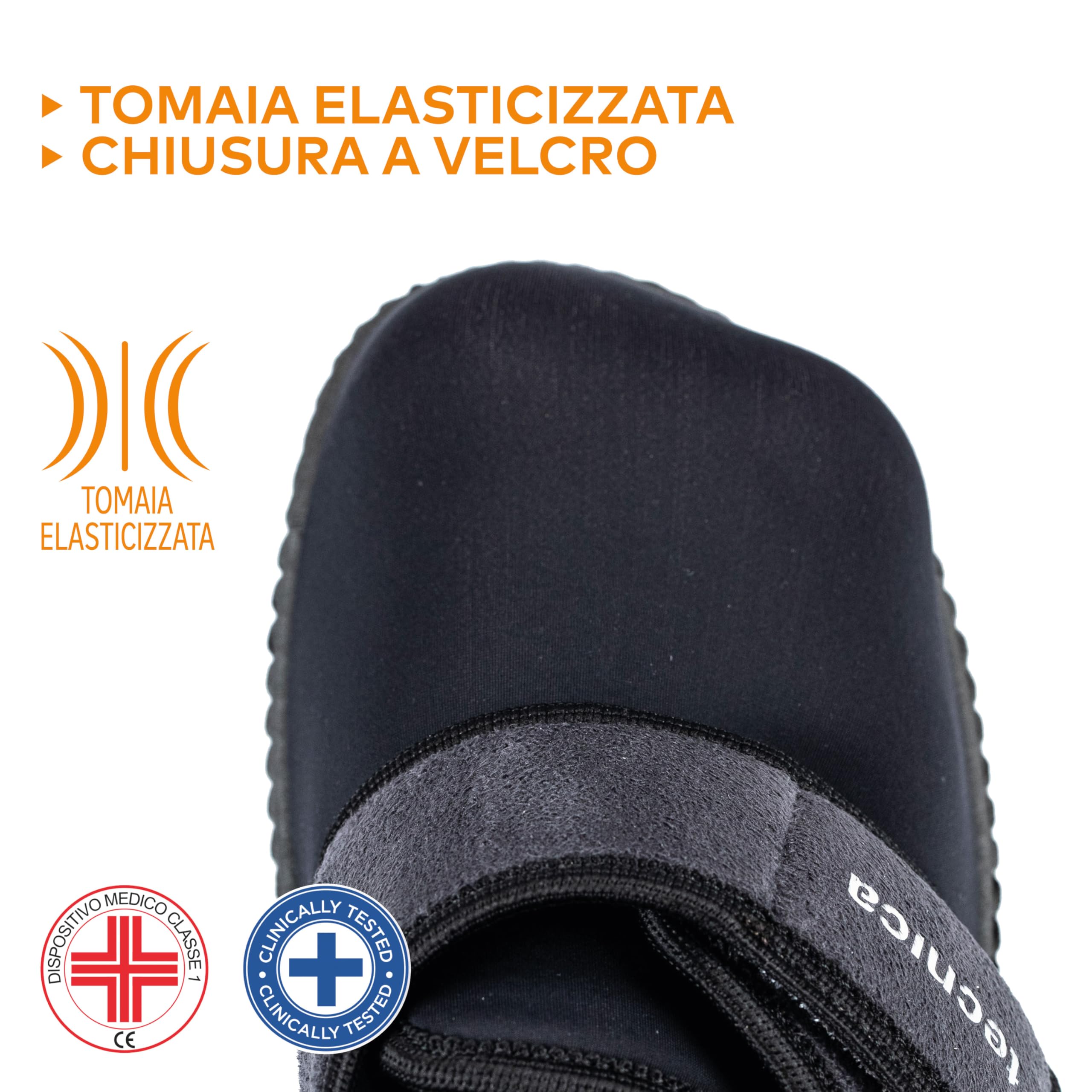 EXTRO STYLE - Scarpe Ortopediche Tecnica Flex con Plantare Estraibile, per Alluce Valgo, Dita A Martello e Metatarsalgie, Suola Antiscivolo e Urto-Assorbente, Grigio-Nero