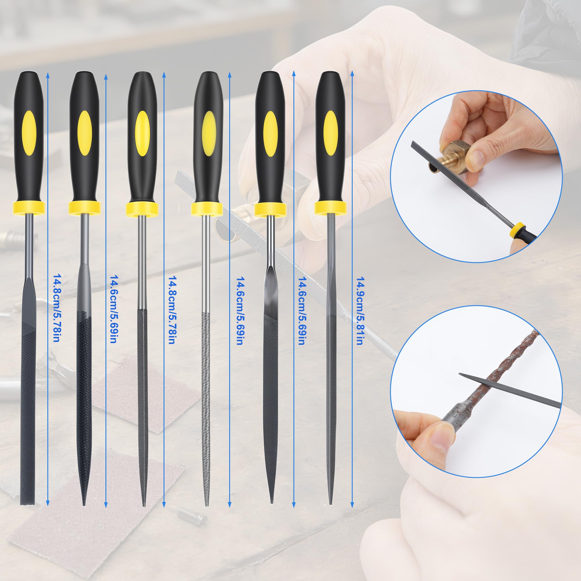 Desbarbador 18pcs Herramientas de Corte de Desbarbado 11 Cuchillas Giratorio 360° Quita Rebabas Acero Plástico Aluminio Cobre