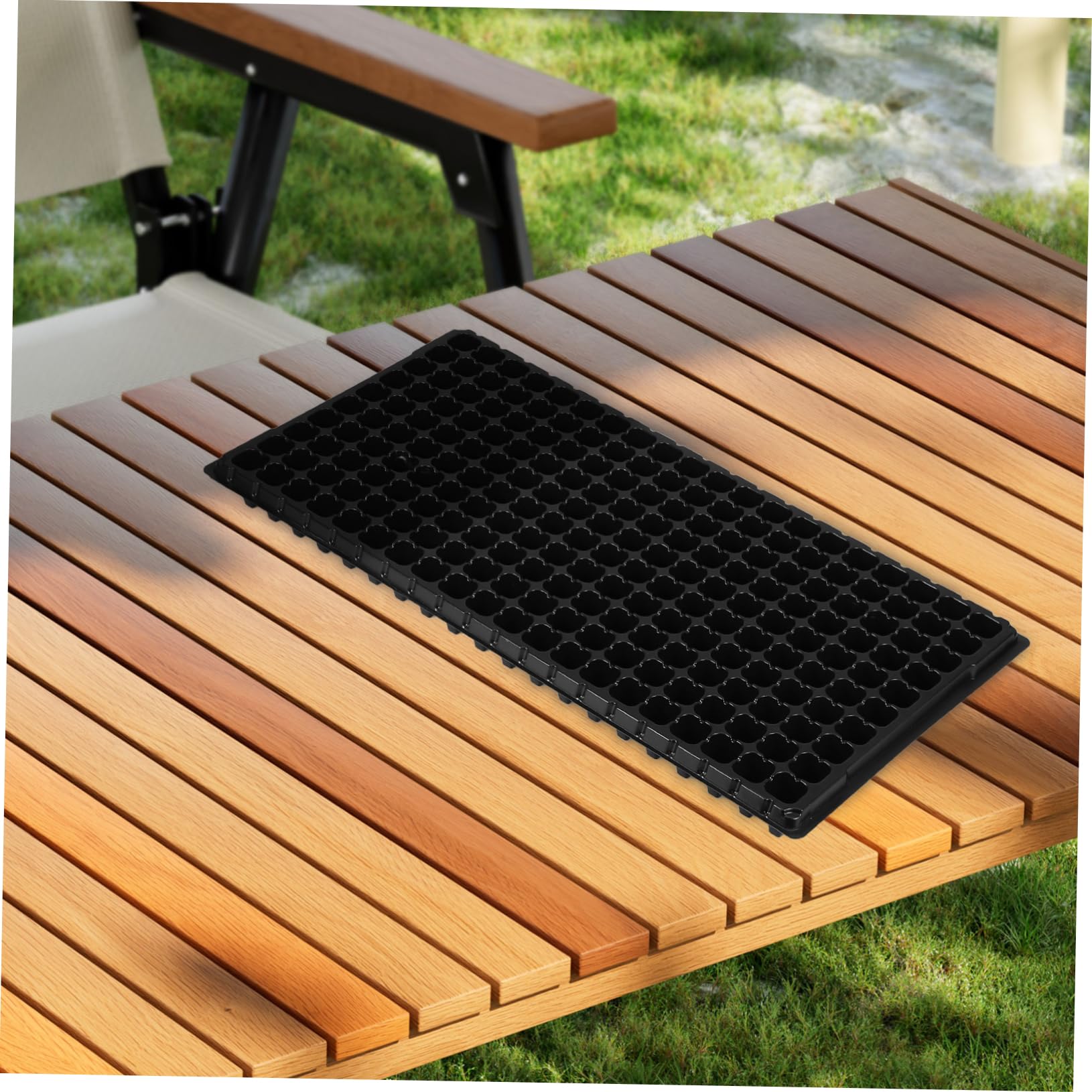 Abaodam Plateau de Semis 10 Pièces 200 Cellules PVC Noir pour Jardinage