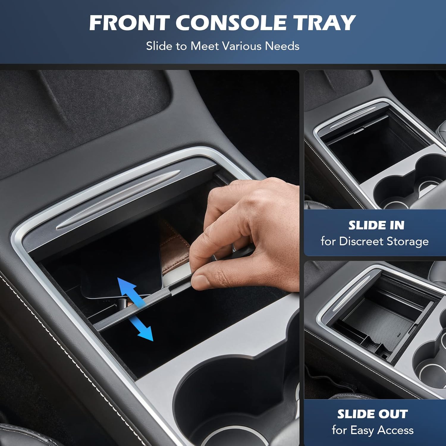 Buy EVHOOD 2PC Center Console Organizer Compatible with 2023 2022 2021