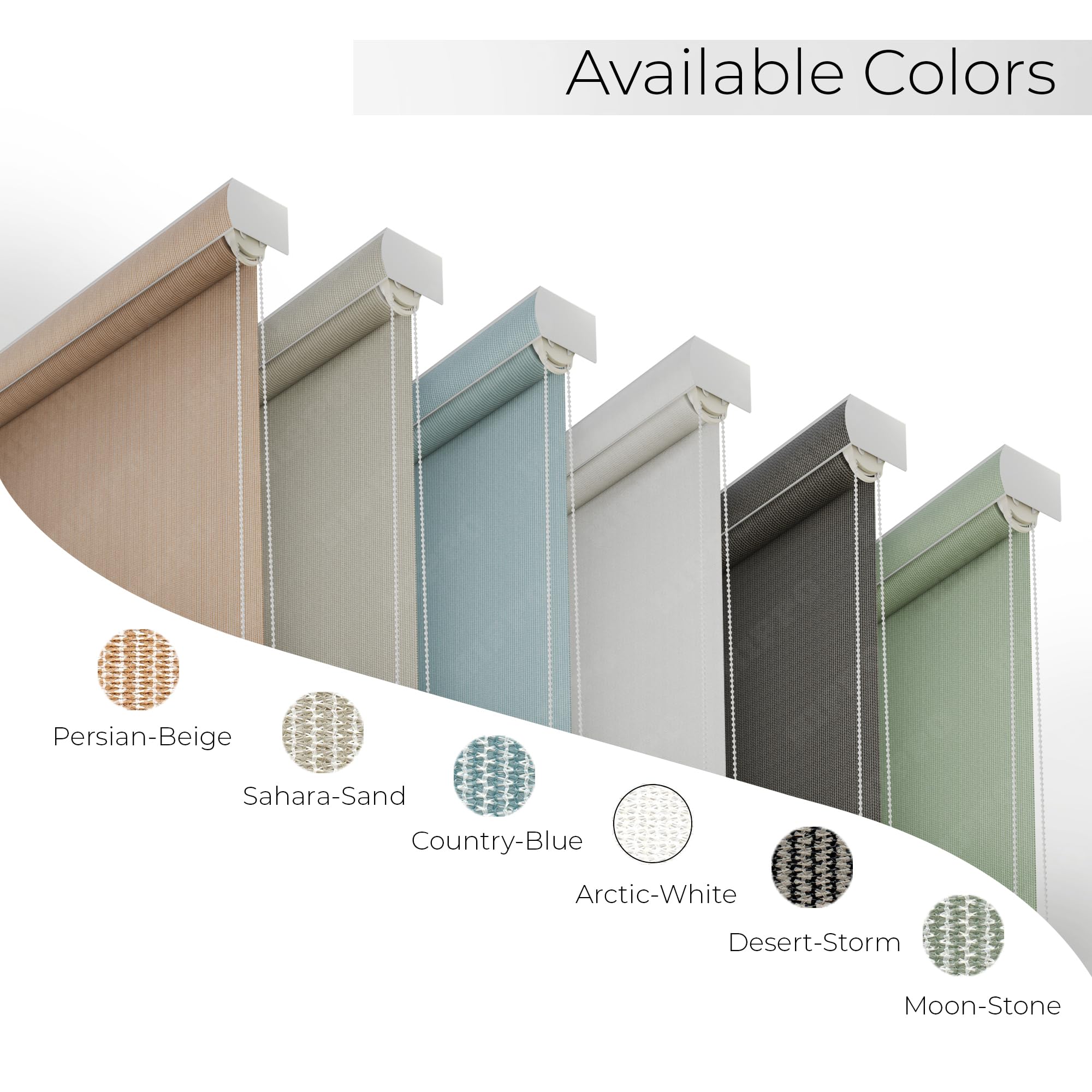 Outdoor Roller Blind - 95% UV Protection -8